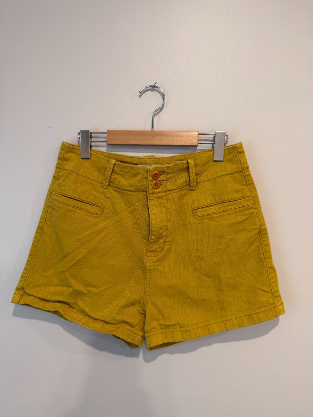 DUER Luxtwill High Rise Shorts Womens 30 Cider Mustard - Picture 2 of 8
